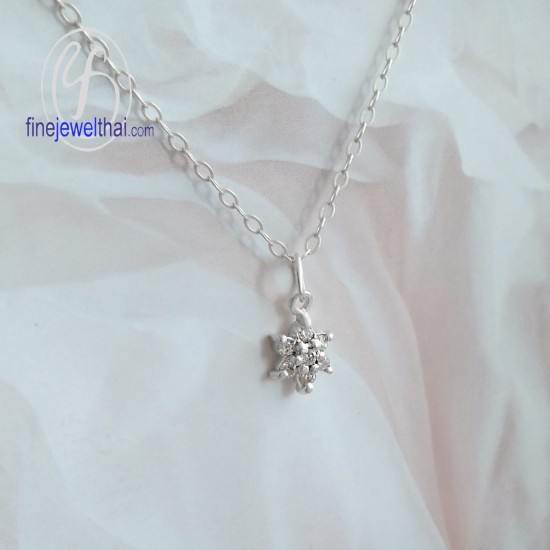 จี้เพชร-จี้เงิน-เพชร-cz-พลอยประจำเดือนเกิด-Finejewelthai-P1080cz00e