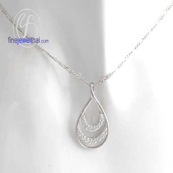 จี้เพชร-จี้เงิน-เพชร-cz-พลอยประจำเดือนเกิด-Finejewelthai-P1125cz00