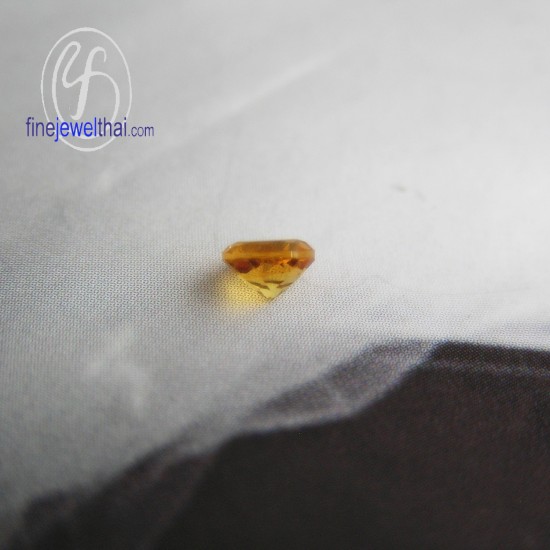 ซิทริน-พลอยแท้-พลอย-พลอยร่วง-Citrine-Gemstone-Birth stone-Loose Stones-Round-G-Ct4-Rd