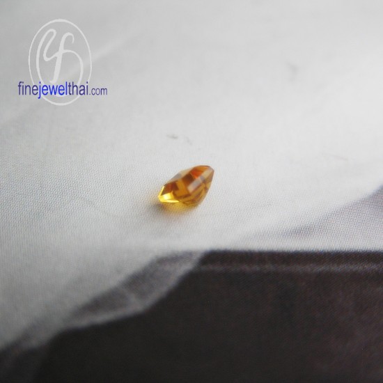 ซิทริน-พลอยแท้-พลอย-พลอยร่วง-Citrine-Gemstone-Birth stone-Loose Stones-Priacess-G-Ct3x3-Pc