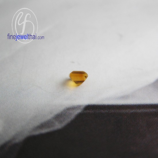 ซิทริน-พลอยแท้-พลอย-พลอยร่วง-Citrine-Gemstone-Birth stone-Loose Stones-Priacess-G-Ct3x3-Pc
