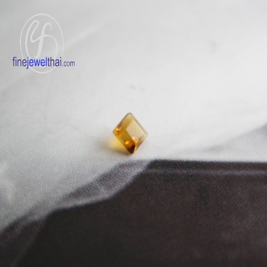 ซิทริน-พลอยแท้-พลอย-พลอยร่วง-Citrine-Gemstone-Birth stone-Loose Stones-Priacess-G-Ct3x3-Pc