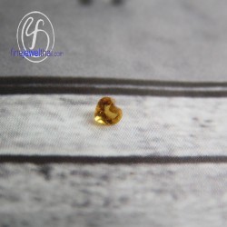 ซิทริน-พลอยแท้-พลอย-พลอยร่วง-Citrine-Gemstone-Birth stone-Loose Stones-Heart-G-Ct3x3-Ht