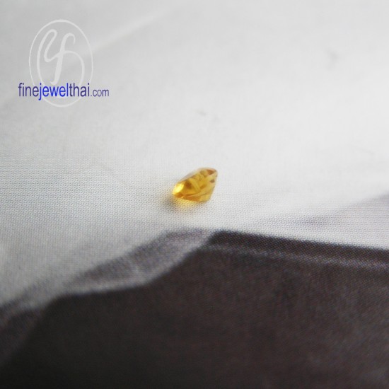 ซิทริน-พลอยแท้-พลอย-พลอยร่วง-Citrine-Gemstone-Birth stone-Loose Stones-Heart-G-Ct3x3-Ht