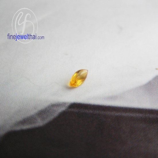 ซิทริน-พลอยแท้-พลอย-พลอยร่วง-Citrine-Gemstone-Birth stone-Loose Stones-Marquise-G-Ct4x2-Mq