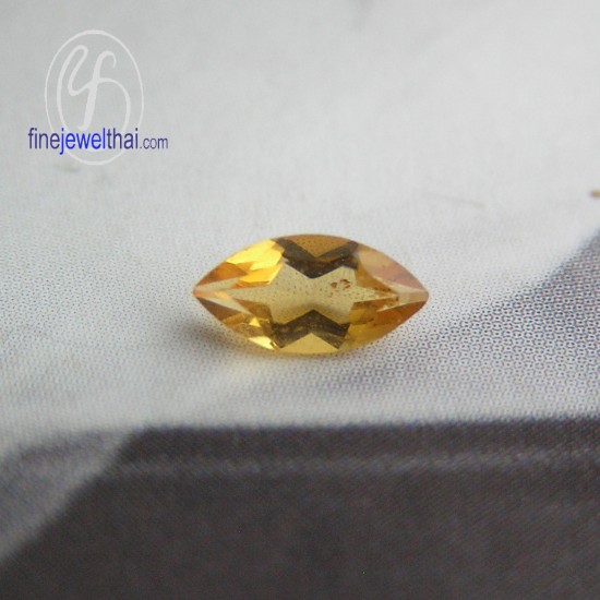 ซิทริน-พลอยแท้-พลอย-พลอยร่วง-Citrine-Gemstone-Birth stone-Loose Stones-Marquise-G-Ct8x4-Mq