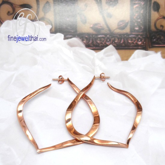 ต่างหูกลีบบัว-งานสุวัน-ต่างหูเงินแท้-ชุบทองสีชมพู-finejewelthai-SWE014-PG ต่างหูกลีบบัว-งานสุวัน-ต่างหูเงินแท้-ชุบทองสีชมพู-finejewelthai-SWE014-PG