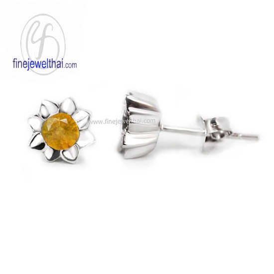 ต่างหูซิทริน-ต่างหูเงิน-ซิทรินแท้-เงินแท้925-ออกแบบพิเศษ-finejewelthai-E1058ct ต่างหูซิทริน-ต่างหูเงิน-ซิทรินแท้-เงินแท้925-ออกแบบพิเศษ-finejewelthai-E1058ct