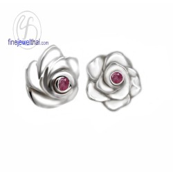 ต่างหูทับทิม-ต่างหูเงิน-ทับทิมแท้-เงินแท้925-ออกแบบพิเศษ-finejewelthai-E1035rb ต่างหูทับทิม-ต่างหูเงิน-ทับทิมแท้-เงินแท้925-ออกแบบพิเศษ-finejewelthai-E1035rb