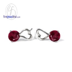 ต่างหูทับทิม-ต่างหูเงิน-ทับทิมแท้-เงินแท้925-ออกแบบพิเศษ-finejewelthai-E1037rb ต่างหูทับทิม-ต่างหูเงิน-ทับทิมแท้-เงินแท้925-ออกแบบพิเศษ-finejewelthai-E1037rb