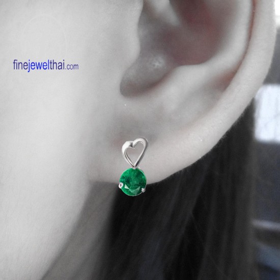 ต่างหูมรกต-ต่างหูเงินแท้-มรกต-พลอยประจำเดือนเกิด-finejewelthai-E1037em ต่างหูมรกต-ต่างหูเงินแท้-มรกต-พลอยประจำเดือนเกิด-finejewelthai-E1037em