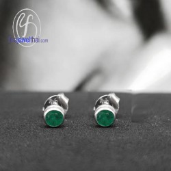 ต่างหูมรกต-ต่างหูเงินแท้-มรกต-พลอยประจำเดือนเกิด-finejewelthai-E2002em ต่างหูมรกต-ต่างหูเงินแท้-มรกต-พลอยประจำเดือนเกิด-finejewelthai-E2002em