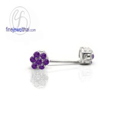 ต่างหูอะเมทิสต์-ต่างหูเงิน-อะเมทิสต์-เงินแท้925-ออกแบบพิเศษ-finejewelthai-E3060am