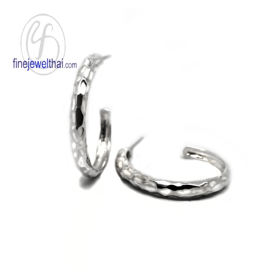 ต่างหูเงิน-เงินแท้925-ออกแบบพิเศษ-finejewelthai-E107300
