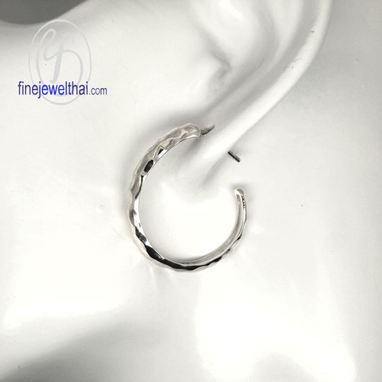 ต่างหูเงิน-เงินแท้925-ออกแบบพิเศษ-finejewelthai-E107300