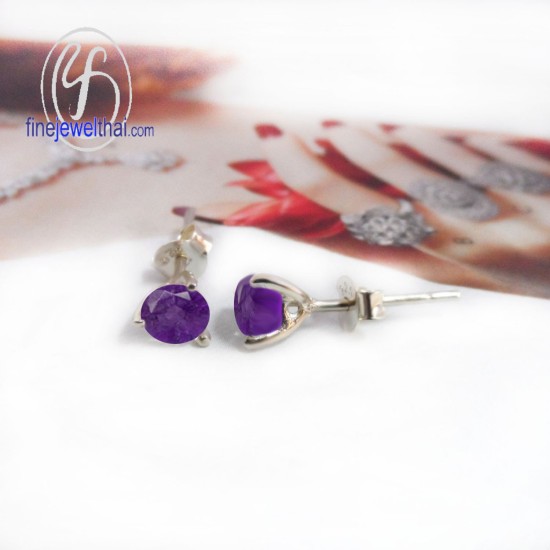 ต่างหูอะเมทิสต์-ต่างหูเงิน-อะเมทิสต์-เงินแท้925-ออกแบบพิเศษ-finejewelthai-E1025am_5m ต่างหูอะเมทิสต์-ต่างหูเงิน-อะเมทิสต์-เงินแท้925-ออกแบบพิเศษ-finejewelthai-E1025am_5m