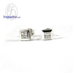 ต่างหูเพชร-ต่างหูเงิน-เพชรสังเคราะห์-เงินแท้925-E1047cz ต่างหูเพชร-ต่างหูเงิน-เพชรสังเคราะห์-เงินแท้925-E1047cz