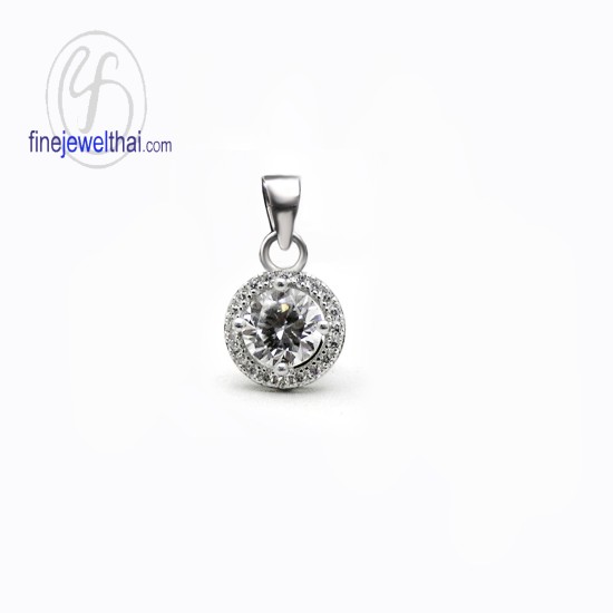 จี้เพชร-จี้เงิน-เพชร-cz-พลอยประจำเดือนเกิด-Finejewelthai-P2167cz