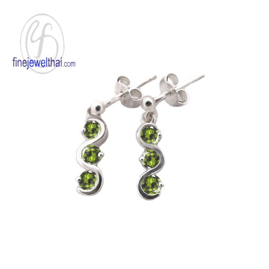 ต่างหูเพอริดอท-ต่างหูเงิน-เพอริดอทแท้-เงินแท้ 925-ออกแบบพิเศษ-finejewelthai-E1009pd ต่างหูเพอริดอท-ต่างหูเงิน-เพอริดอทแท้-เงินแท้ 925-ออกแบบพิเศษ-finejewelthai-E1009pd