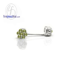 ต่างหูเพอริดอท-ต่างหูเงิน-เพอริดอทแท้-เงินแท้ 925-ออกแบบพิเศษ-finejewelthai-E3060pd