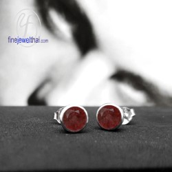 ต่างหูโกเมน-ต่างหูเงิน-โกเมนแท้-เงินแท้925-ออกแบบพิเศษ-finejewelthai-E2001gm ต่างหูโกเมน-ต่างหูเงิน-โกเมนแท้-เงินแท้925-ออกแบบพิเศษ-finejewelthai-E2001gm