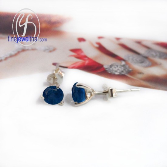 ต่างหูไพลิน-ต่างหูเงิน-ไพลินแท้-เงินแท้925-ออกแบบพิเศษ-finejewelthai-E1025bl_5m ต่างหูไพลิน-ต่างหูเงิน-ไพลินแท้-เงินแท้925-ออกแบบพิเศษ-finejewelthai-E1025bl_5m