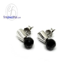 ต่างหูนิล-ต่างหูเงินแท้-นิล-พลอยประจำเดือนเกิด-finejewelthai-E1021on00