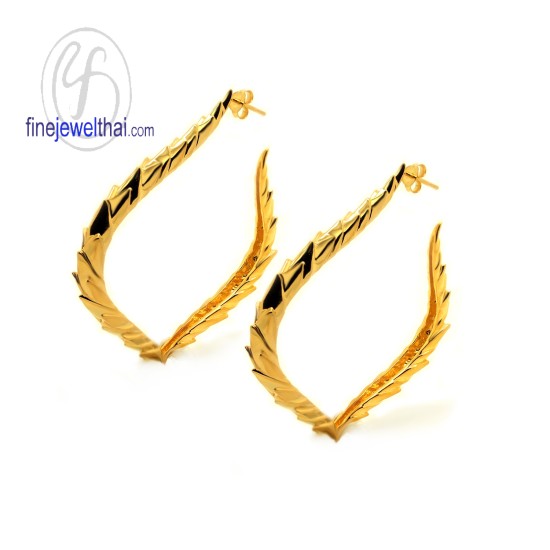 ต่างหูกลีบบัว-งานสุวัน-ต่างหูเงินแท้-ชุบทอง-finejewelthai-SWE013-G ต่างหูกลีบบัว-งานสุวัน-ต่างหูเงินแท้-ชุบทอง-finejewelthai-SWE013-G