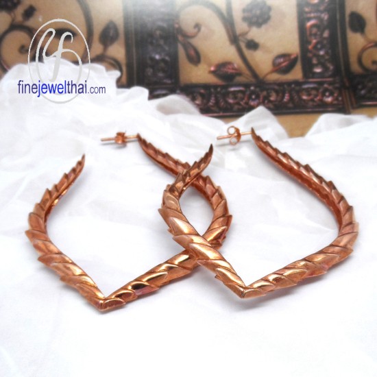 ต่างหูกลีบบัว-งานสุวัน-ต่างหูเงินแท้-ชุบทองสีชมพู-finejewelthai-SWE013-PG ต่างหูกลีบบัว-งานสุวัน-ต่างหูเงินแท้-ชุบทองสีชมพู-finejewelthai-SWE013-PG