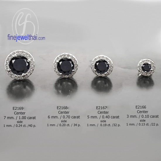 Black-spinel-Oynx-Diamond-Cz-Silver-Earring-finejewelthai-E2167on