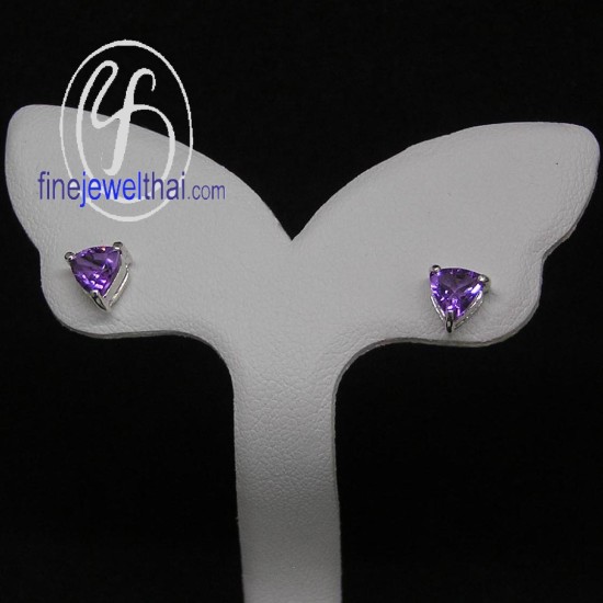ต่างหูอะเมทิสต์-ต่างหูเงิน-อะเมทิสต์-เงินแท้925-ออกแบบพิเศษ-finejewelthai-E3058am ต่างหูอะเมทิสต์-ต่างหูเงิน-อะเมทิสต์-เงินแท้925-ออกแบบพิเศษ-finejewelthai-E3058am