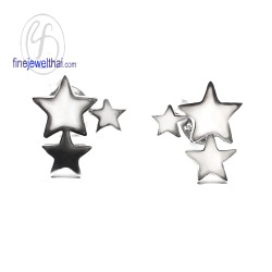ต่างหูดาว-ต่างหูเงิน-เงินแท้925-ออกแบบพิเศษ-finejewelthai-E107400 ต่างหูดาว-ต่างหูเงิน-เงินแท้925-ออกแบบพิเศษ-finejewelthai-E107400