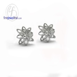 ต่างหูดอกไม้-ต่างหูเงิน-เงินแท้925-ออกแบบพิเศษ-finejewelthai-E107500 ต่างหูดอกไม้-ต่างหูเงิน-เงินแท้925-ออกแบบพิเศษ-finejewelthai-E107500