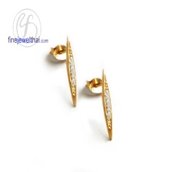 ต่างหูเพชร-ต่างหูทองคำ-ทองแท้750-ลดพิเศษ-E1157gp