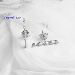 ต่างหูเพชรแท้-ต่างหูทองคำขาว-ลดพิเศษ-E1158wgp1