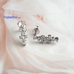 ต่างหูเพชร-ต่างหูเงิน-เพชรสังเคราะห์-เงินแท้925-E1159czp2