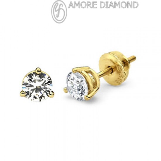 Diamond-Gold-Stud-Earring-ED001-G