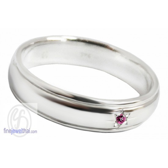แหวนทับทิม-แหวนเงิน-แหวนพลอย-ทับทิมแท้-R30101rb