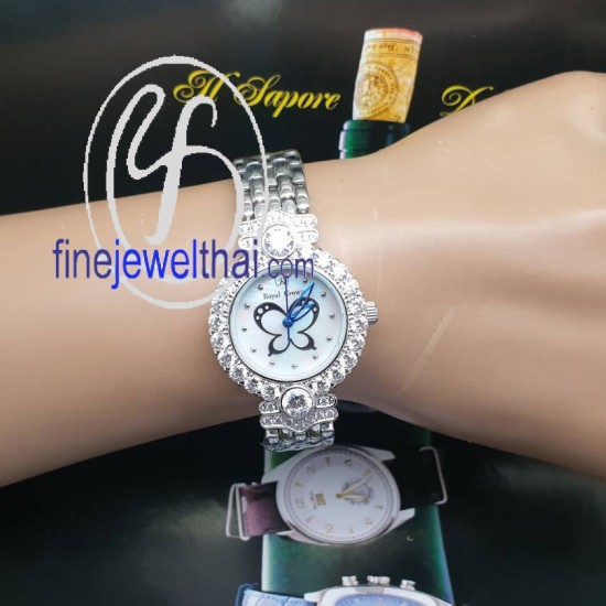 นาฬิกา-นาฬิกาฝังเพชร-นาฬิกาสแตนเลส-finejewelthai-W3844