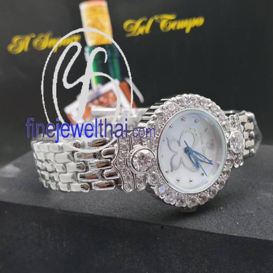 นาฬิกา-นาฬิกาฝังเพชร-นาฬิกาสแตนเลส-finejewelthai-W3844