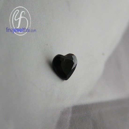 Oynx-Black spinel-Gemstone-Birth stone-Loose stone-Hrart-G-On3x3-Ht