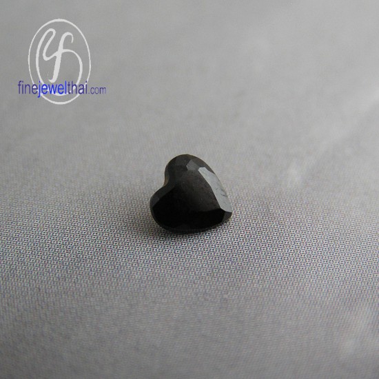 Oynx-Black spinel-Gemstone-Birth stone-Loose stone-Hrart-G-On3x3-Ht