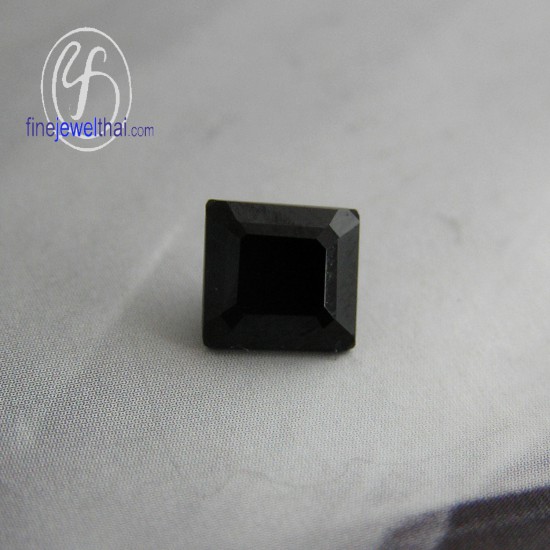 Oynx-Black spinel-Gemstone-Birth stone-Loose stone-Princess-G-On6x6-Pc