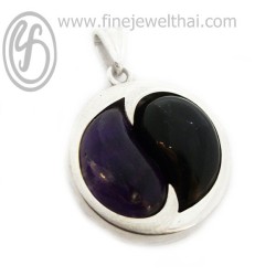 จี้อะเมทิสต์-จี้นิล-จี้เงิน-จี้พลอยแท้-P01993028