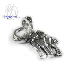จี้ช้าง-จี้เงินแท้-ลงยาดำ-P206700 จี้ช้าง-จี้เงินแท้-ลงยาดำ-P206700