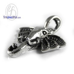 จี้ช้าง-จี้เงินแท้-ลงยาดำ-P206900 จี้ช้าง-จี้เงินแท้-ลงยาดำ-P206900