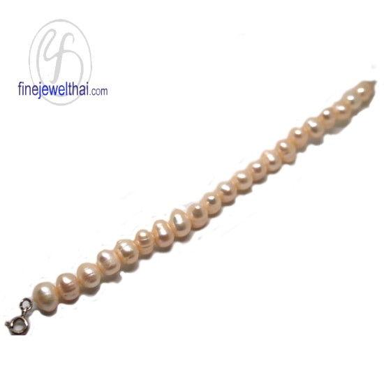 สร้อยแขนมุก-สร้อยข้อมือมุก-สร้อยแขนเงิน-สร้อยแขนมุก-Finejewelthai-T3065pl