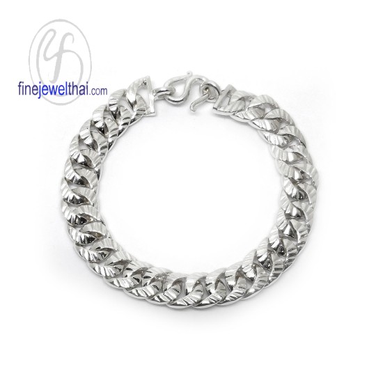 สร้อยแขนเงิน-สร้อยข้อมือเลส-สร้อยข้อมือ-finejewelthai-T102000