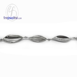 สร้อยแขนกลีบบัว-สร้อยแขนเงิน-เงินแท้-เพชร-finejewelthai-SWB004 สร้อยแขนกลีบบัว-สร้อยแขนเงิน-เงินแท้-เพชร-finejewelthai-SWB004