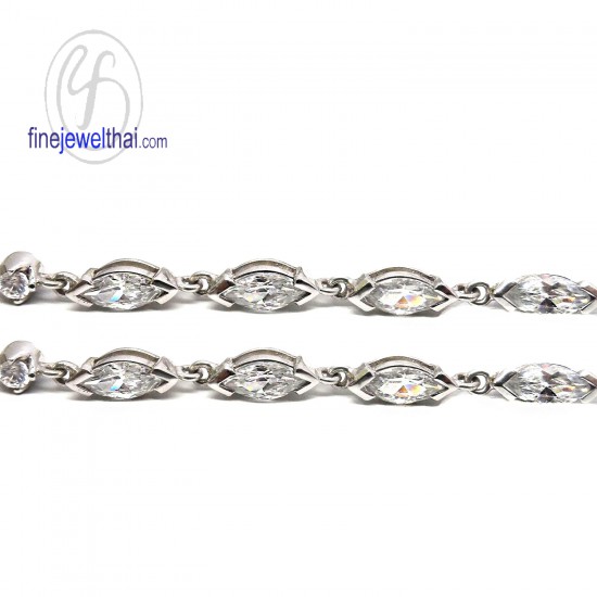Silver-Diamond-Cz-Bracelet-T3026cz0100